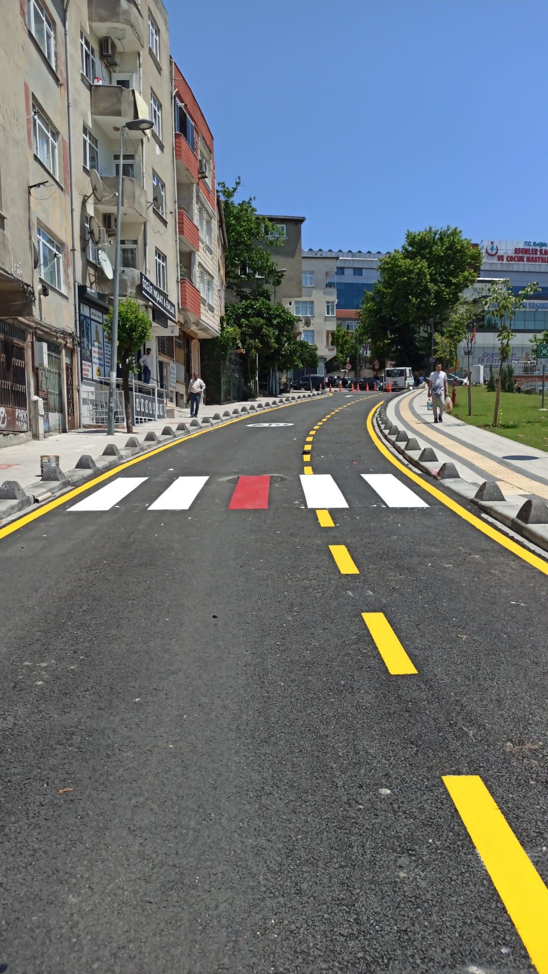 Yol Çizgi Boyası Uygulama Örneği - Asfalt Üzerine Termoplastik Boya