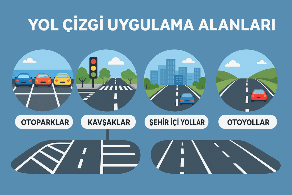 Yol Çizgi Uygulama Alanları